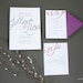 Calligraphy Script Wedding Invitation Suite (Sample)