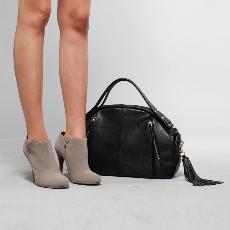 Leather Handbag - OPELLE Baby Botanist Bag - in Pebbled Leather NEW Spring 2011