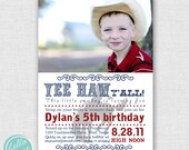 Cowboy printable birthday invitation - western, buckaroo, pardner Il_170x135