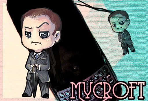 Mycroft Holmes phone charm