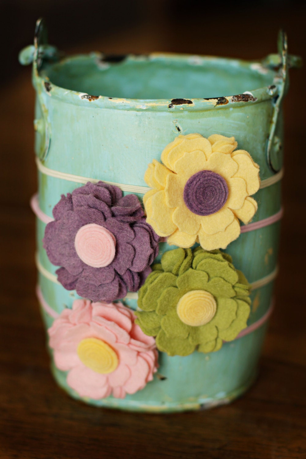 Cottage Collection Wool Felt Blossom Headband