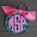 Personalized acrylic key chain CHEVRON PATTERN