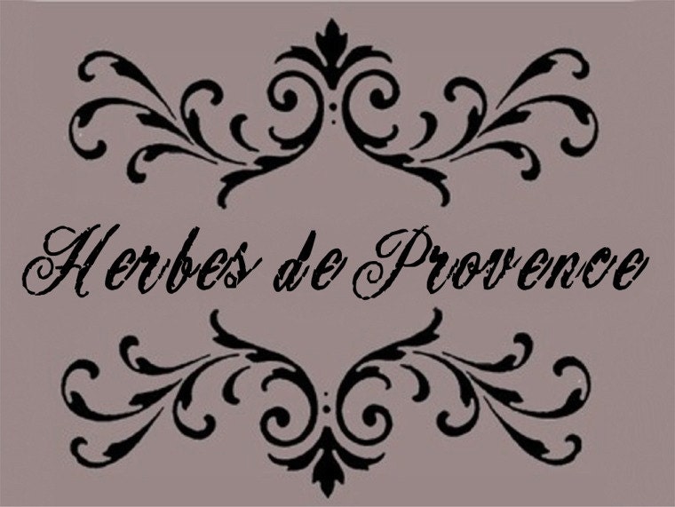 STENCIL Herbs of Provence Scroll Brackets  10x13