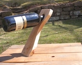 reclaimed shipping pallet wine bottle holder