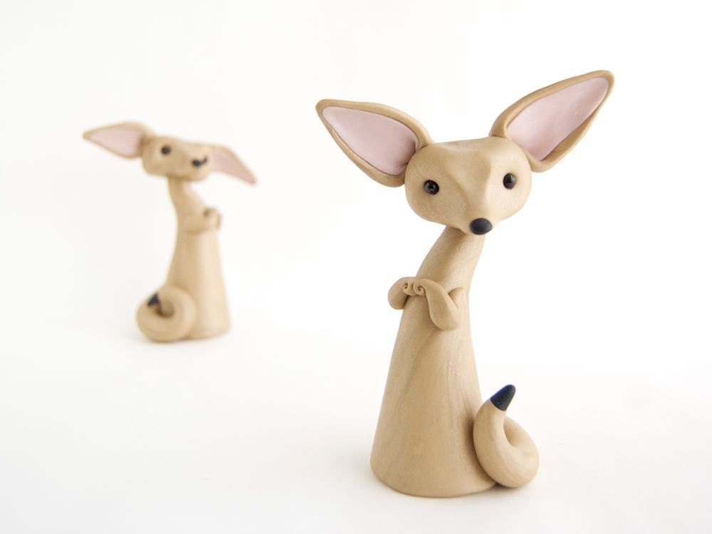 Fennec Fox Sculpture by Bonjour Poupette