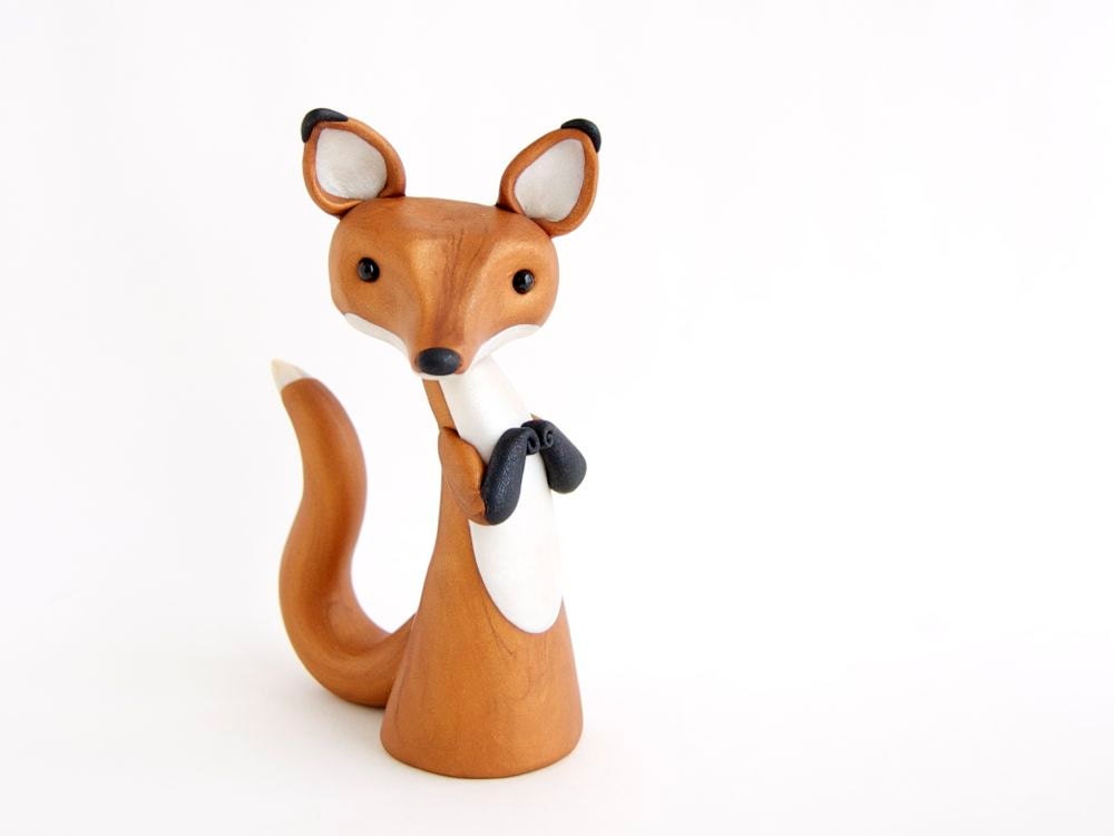 Red Fox Figurine by Bonjour Poupette