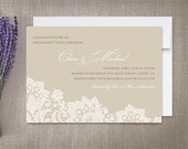 Lace Engagement Party Invitations, Floral