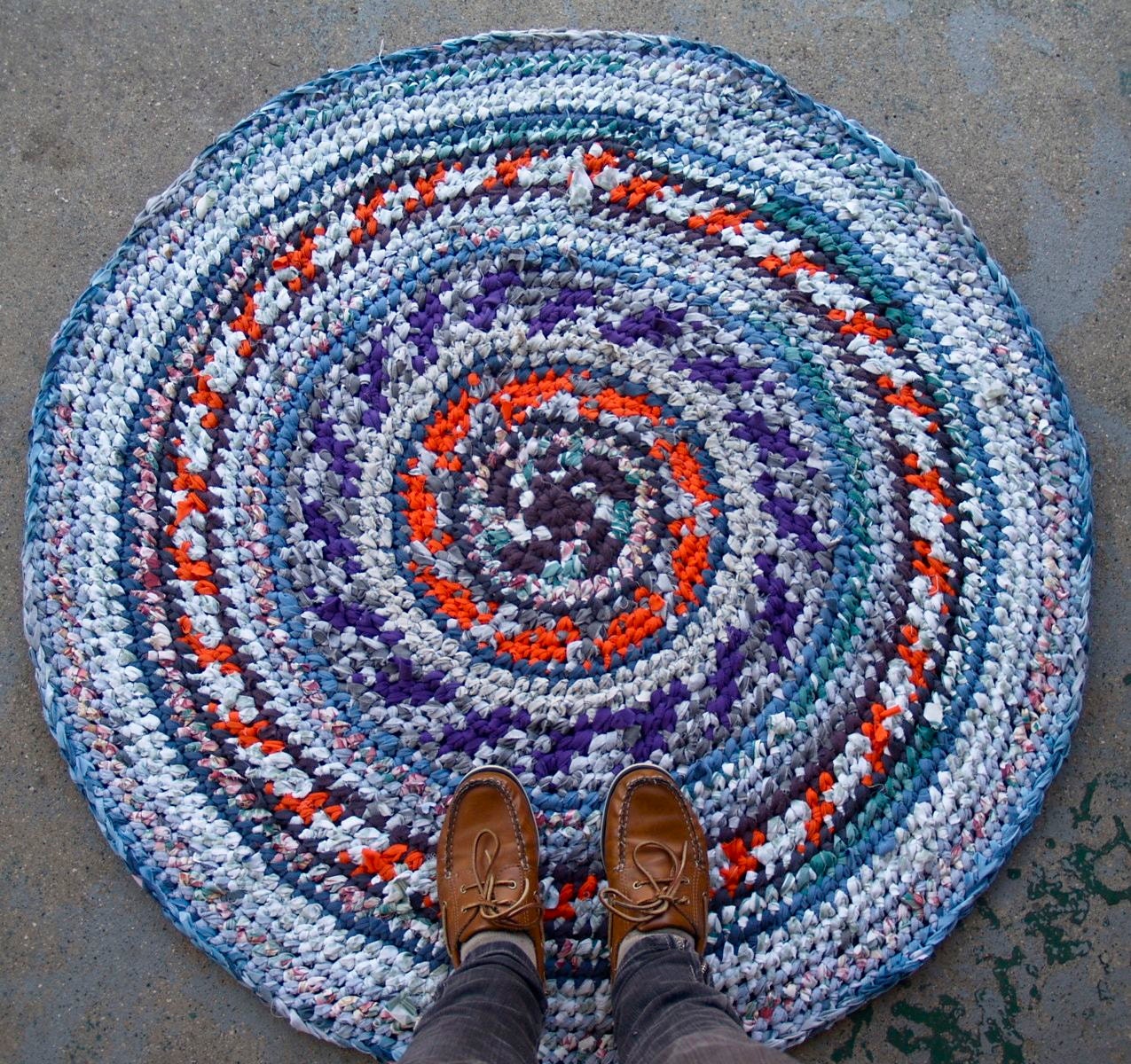 Fire & Ice Recycled Rag Rug
