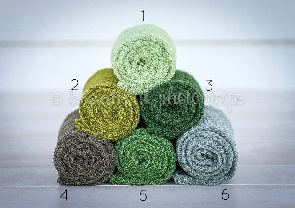 Stretch Knit Wraps in Forest Tones