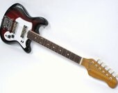 Vintage Teisco Prestige Guitar w/ Gold Foil Pickups, Bound Neck, MIJ, 1960's, Rare
