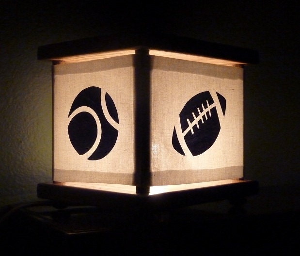 Sports Nightlight Football Soccer Baseball Basketball Lamp Lantern