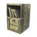 Wood Crate Furniture Side Table Wooden End Table Solid Wood Bedside Crate Table with 1 Drawer