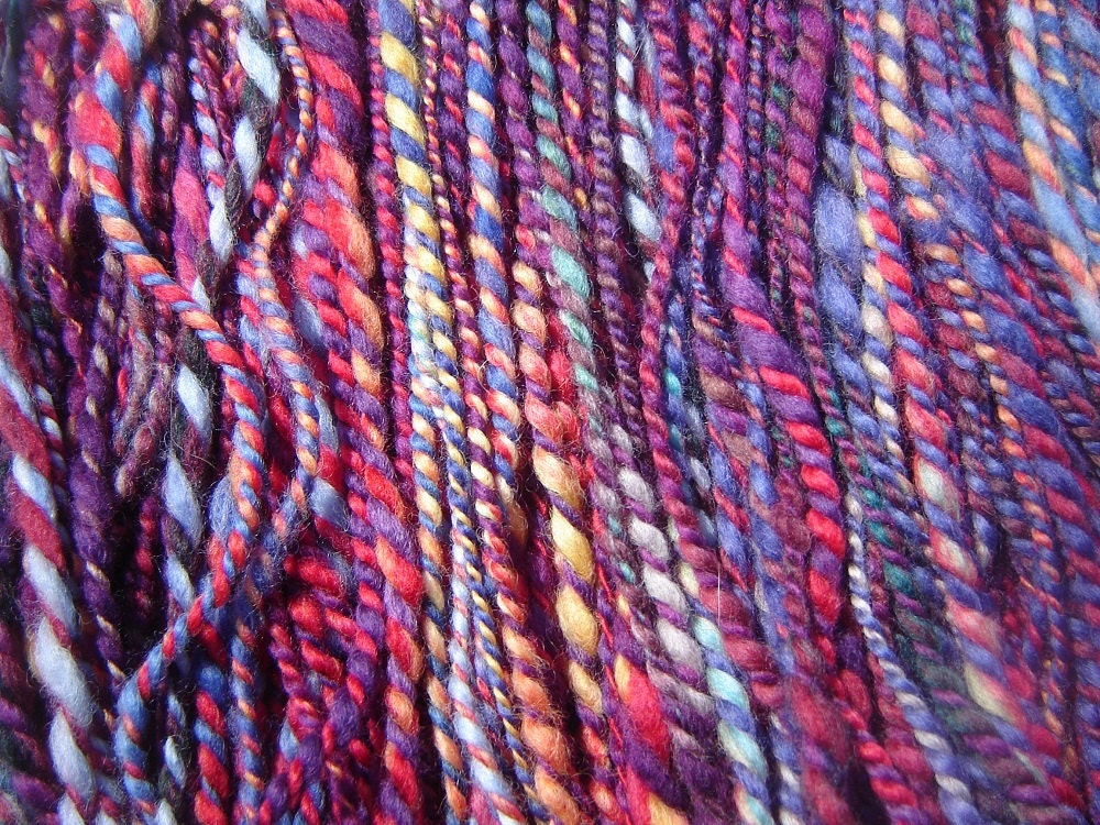 Hand Spun Blue Faced Leicester Two Ply - Magic Carpet Ride
