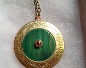 Hobbit Door - the Shire - Lord of the rings Inspired - brass locket - fairy door style