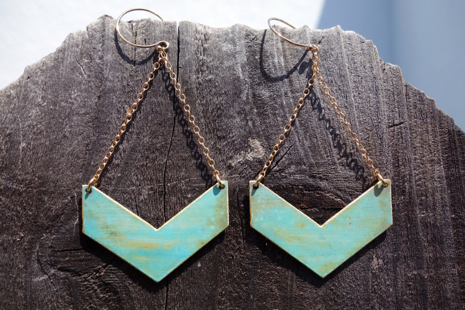 Single Chevron Earrings