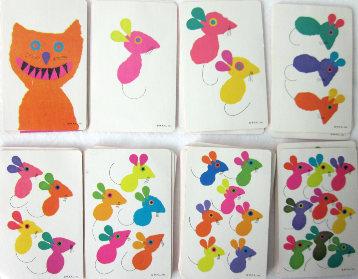 Vintage Scribbler's Card Game - Nice Mice - Craft / Scrapbook Images