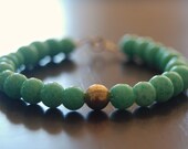 Dainty Mint Agate Bracelet, Mint Bracelet, Stackable Bracelet, Cassidy