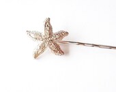 Rhinestone Starfish Hair Pin - Rhinestone Starfish Bobby Pin - Bridal Starfish Hair Pin Rhinestone Starfish Hair Beach Bridal Hair Accessory