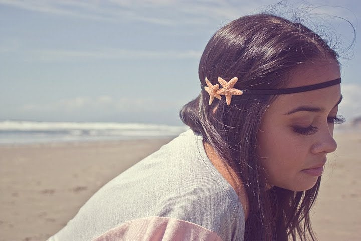 Double Starfish Headband Starfish Hair Accessories Mermaid Hair Accessories Beach Hair Accessories Cute Adorable Romantic Whimsical Dreamy