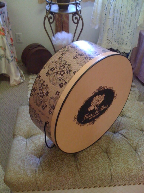 1980s Fleur de Paris Hatbox