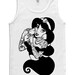 Hipster Jasmine Tank Top Aladdin Tattoo - American Apparel Unisex Sizes S, M, L, XL