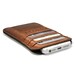 RETROMODERN aged leather iPhone 5 pocket - - LIGHT BROWN