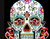 Custom Order Queen Size Sugar Skull Quilt Pick Your Favorite Design
