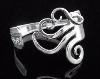 Antique Silverware Jewelry Fork Bracelet in Original Fancy Design