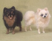 Miniature Pomeranian, needle felted dog, pet portrait
