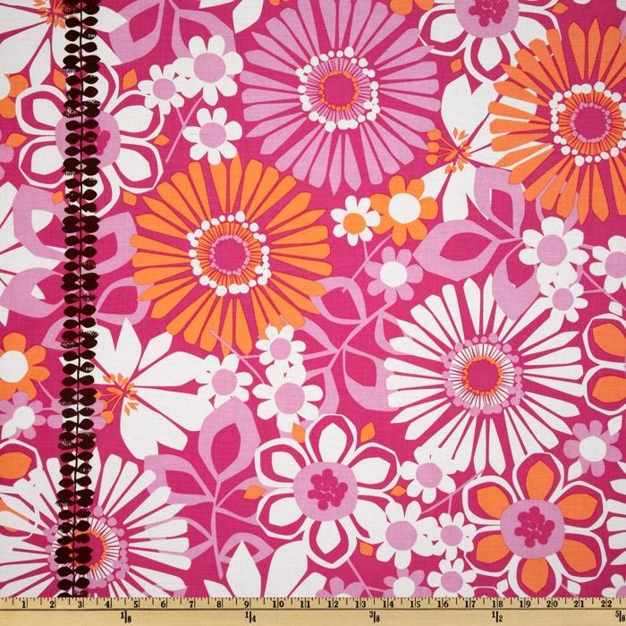 Michael Miller Fabric - Ruth Ann Double Border Pink