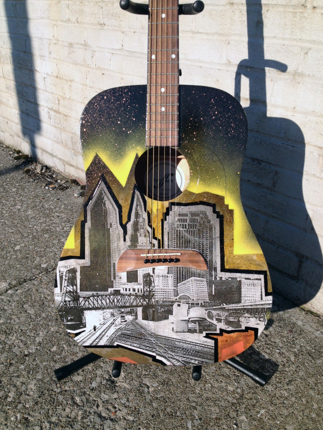 Acoustic Guitar Art Cleveland Style No. 2