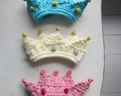 Royal Baby Crown Knitting Pattern, photo prop, bulky yarn, quick knitting pattern