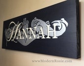 Custom Name Submarine Dolphins Sign - Painted Wooden Sign