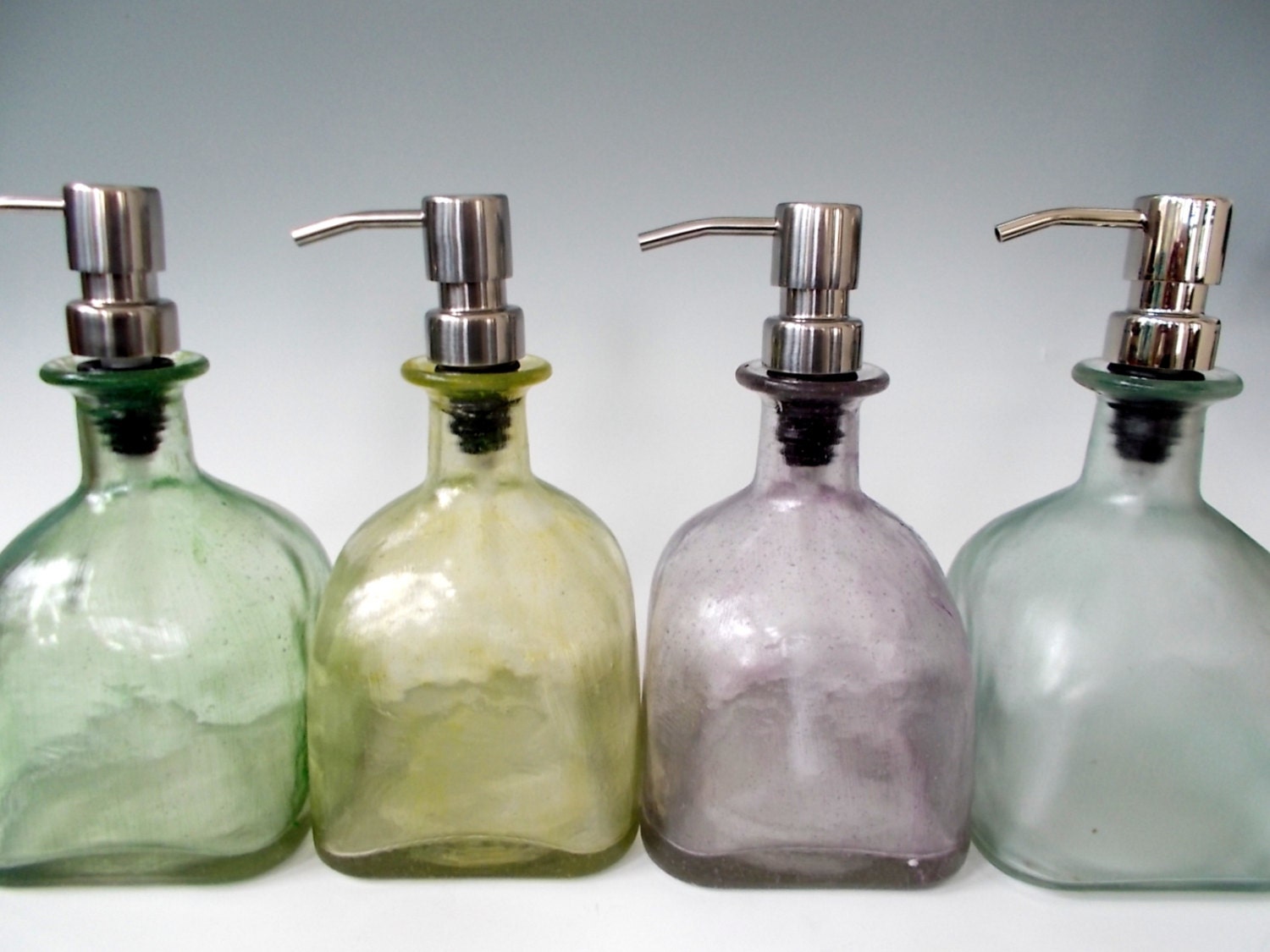 LARGE Upcycled Eco-Friendly Patron Tequila Soap Dispenser Repurposed Glass Bottle