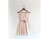 c l e a r a n c e . . . 1940s-1950s FLOWER CHILD pastel floral wiggle dress