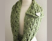 Knitting Pattern / Cowl Scarf Chunky Lace / Margeaux / PDF Digital Delivery / NEW