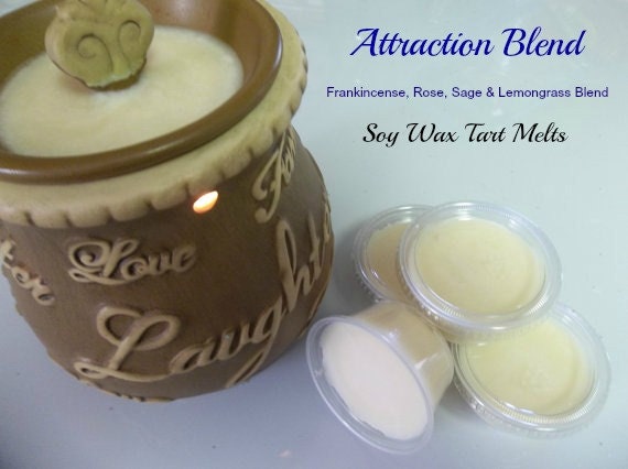 Attraction Blend Soy Candle Tart Melts, Yoga Reiki Meditation Tart Cups For Metaphysical and New Age