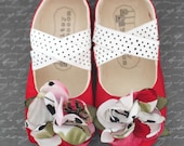 Toddler/Big Girl Shoes Soft Soled Shoes Spring Shoes Summer Shoes Red Shoes White Shoes Black Shoes Polka Dot Shoes Boutique Shoes-Lovelyn