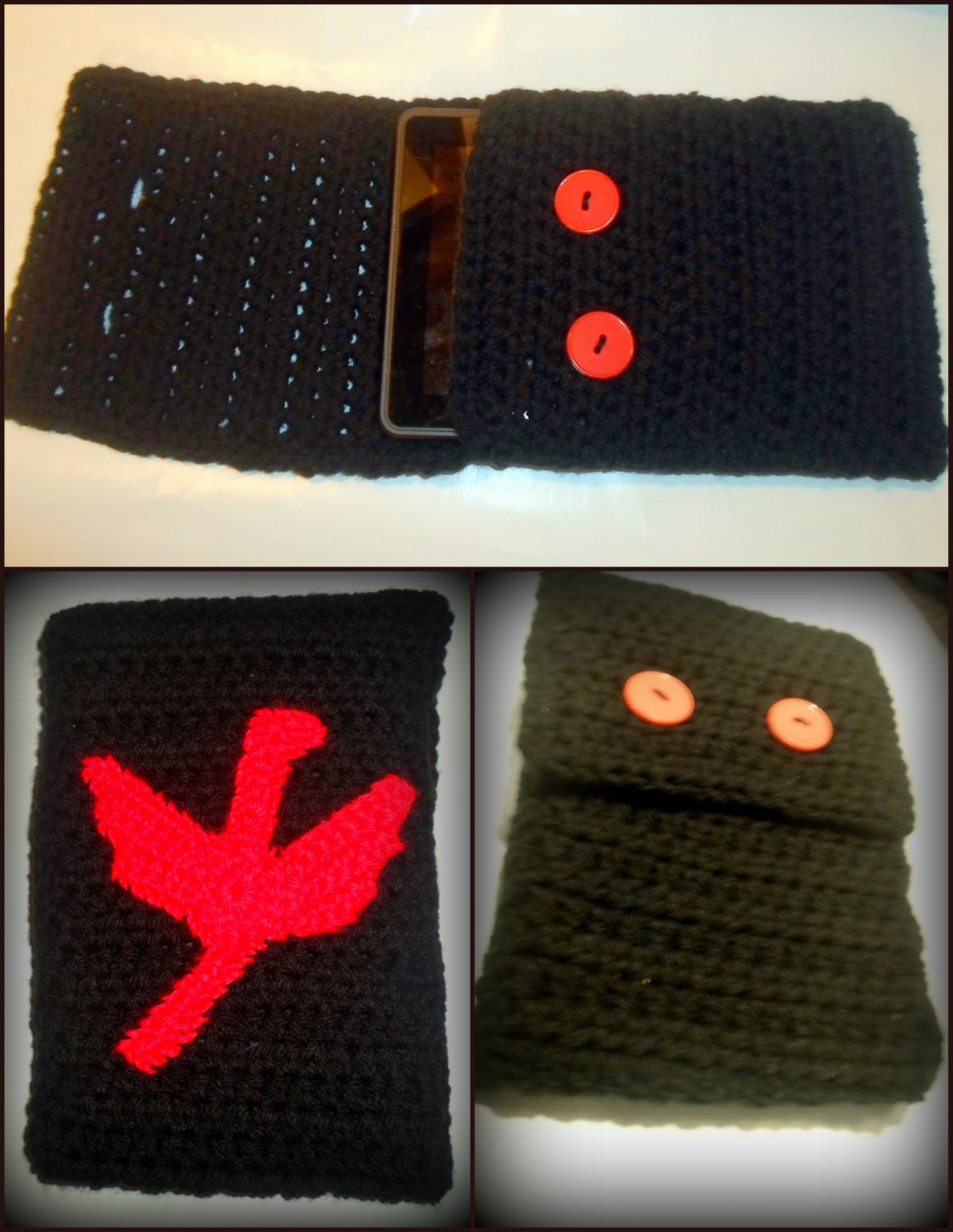 Crochet Dragon Kindle Cover