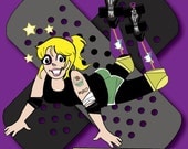 Roller derby logo based on your derby name Your own personal logo created for Roller Derby
