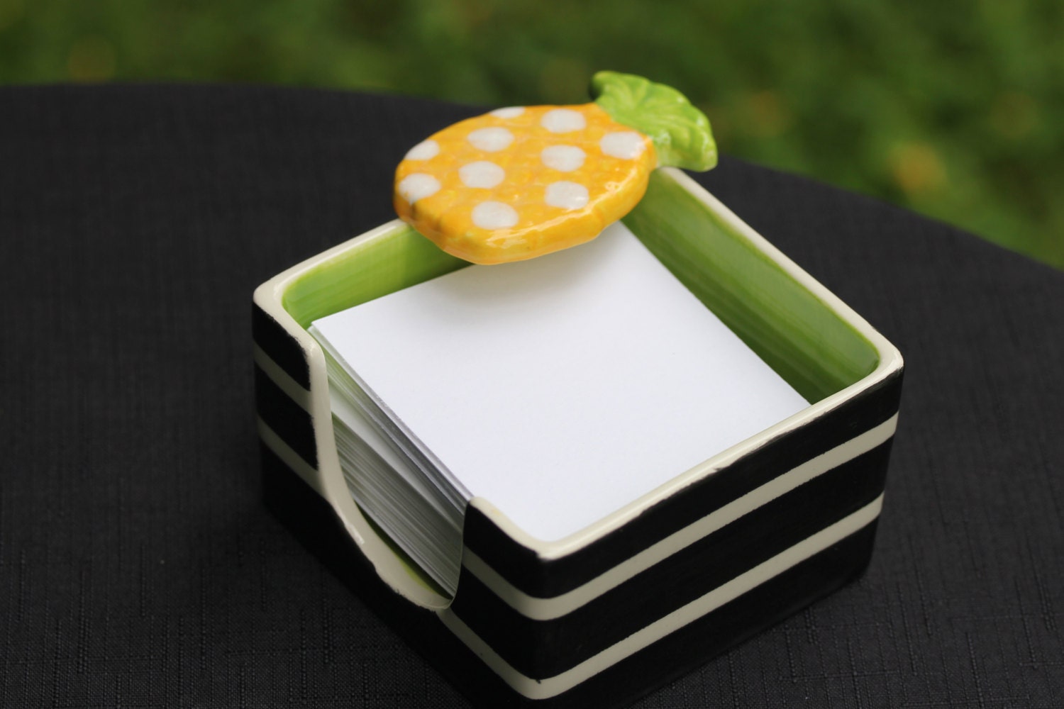 Yellow Pineapple note holder