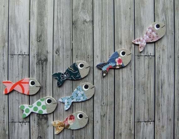 Guppin -- Guppy fish brooch pin READY TO SHIP