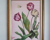PINK DREAMS 20"x27" Oil Painting artwork , Original Wall Art, Home Decor, Fashion Illustration luxury canvas