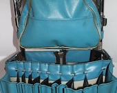Vintage Golf Bag - Pull Cart- Turquoise
