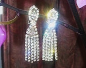 Dangle Vintage Rhinestone Earrings