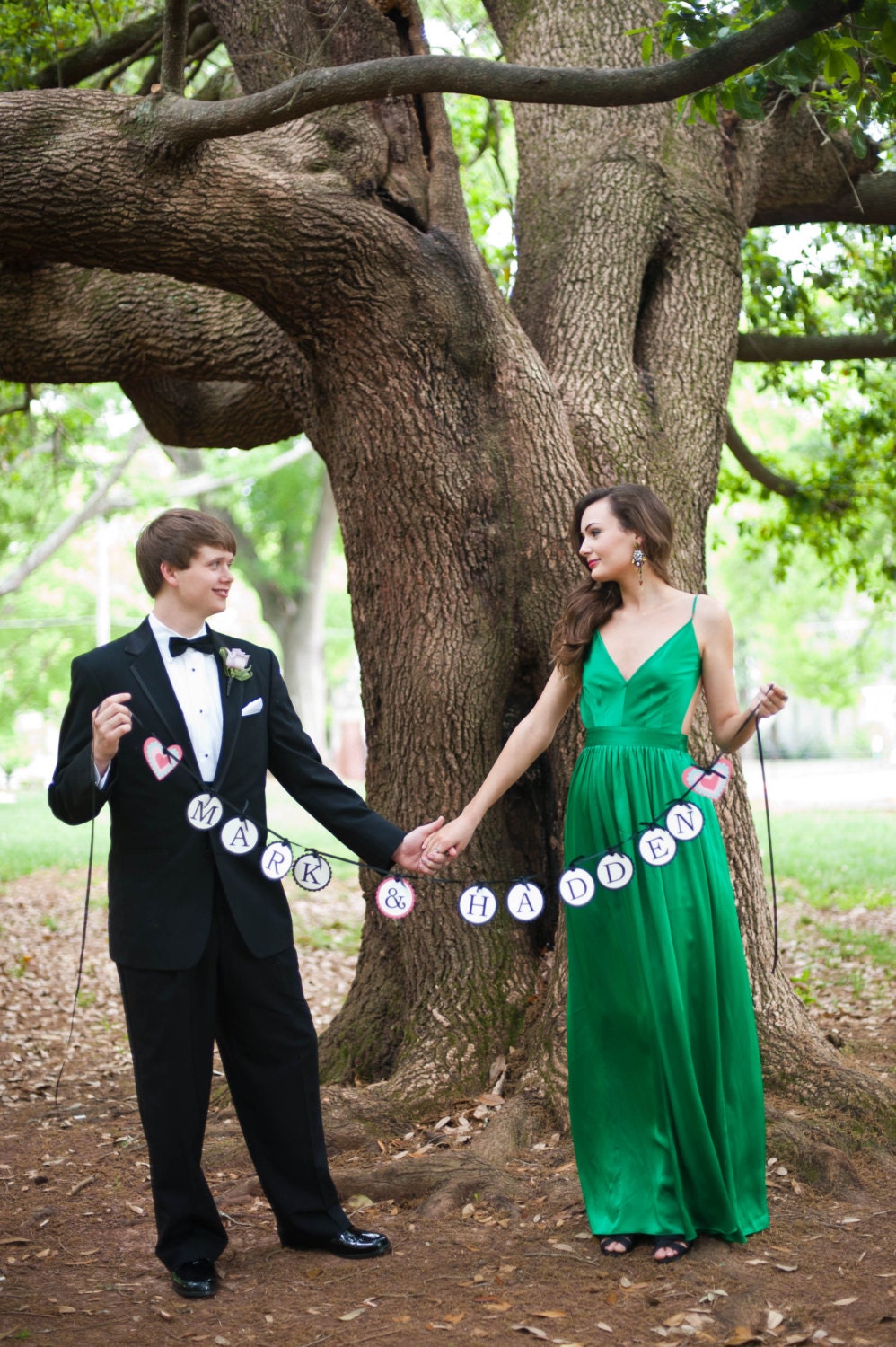 Photo Prop  Banner with Your Names Wedding Photo Prop, Prom Photo Prop, Shower Banner
