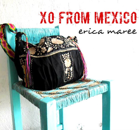 Mexican Embroidered Cross Body  Purse in black and gold with Macrame Strap