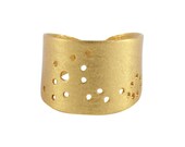 Gold Plated Pisces Constellation Ring
