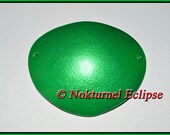 Metallic Green Leather Eye Patch Mardi Gras Pirate Costume Comic Con Fantasy Superhero Cosplay Unique Eye Wear CONCAVE Shape