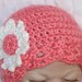 Free Gift,Baby Girl, Crochet Baby Girl Hat, Newborn Beanie Hat, Infant Baby Hat, Baby Girl Hat, Tangerine, Gift